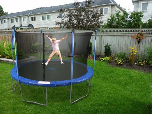 Machrus Upper Bounce Trampoline 7.5FT 9FT 10FT 12FT 14FT 15FT 16FT,  Recreational Trampolines with Enclosure- ASTM Approved- Outdoor Trampoline  for